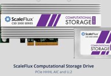 How does computational storage interact with the host server?