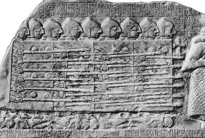 Phalanx of Sumerian troops