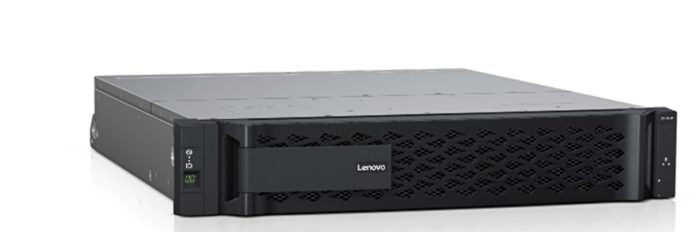 Lenovo DM5100F all-flash array in 2RU x 24-slot chassis