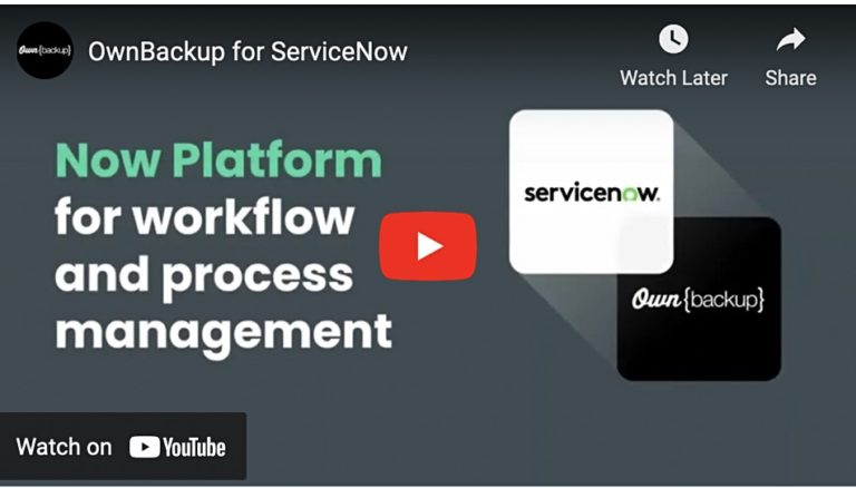 ownbackup servicenow