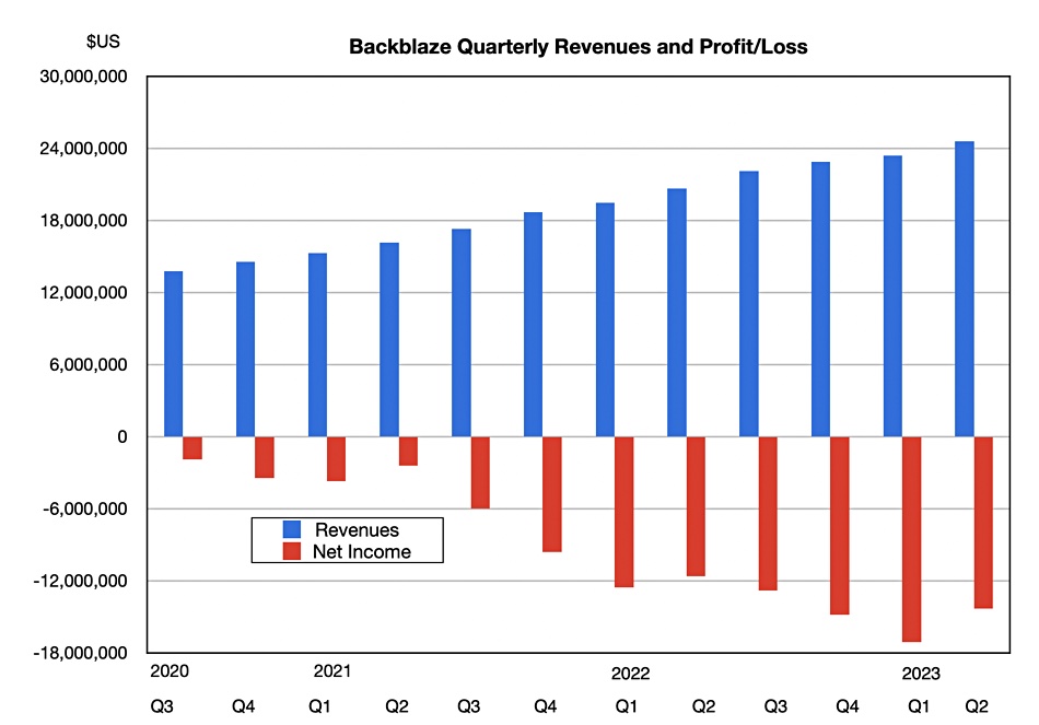 Storage provider Backblaze revenue