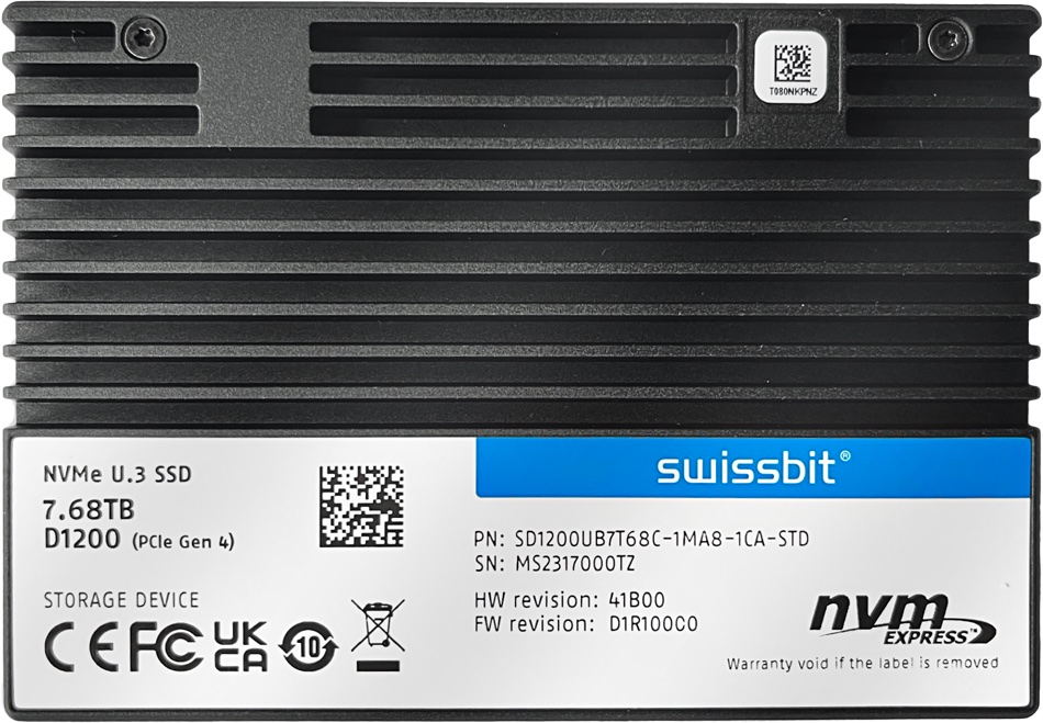 Swissbit SSD storage