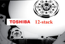 Toshiba demonstrates 12-platter disk drive technology